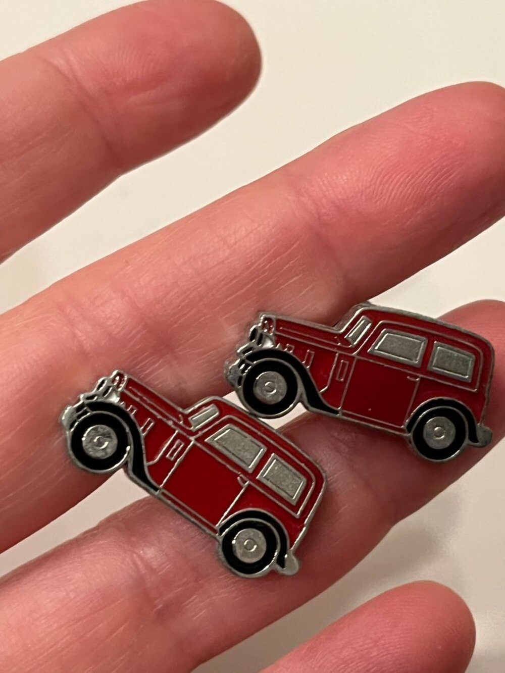 Cufflinks - Red Classic Card Design‎ - Picture 4 of 4